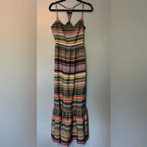 Felicity & Coco striped maxi dress, size medium